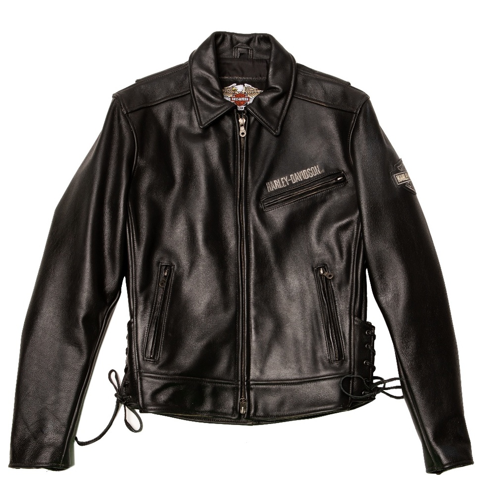 Harley-Davidson Women Leather Jacket, side lacing